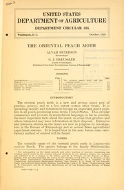 Cover of: The oriental peach moth