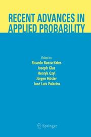 Cover of: Recent Advances in Applied Probability
