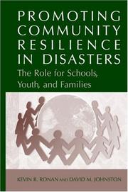 Cover of: Promoting Community Resilience in Disasters by Kevin Ronan, David Johnston