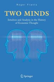 Cover of: Two Minds: Intuition and Analysis in the History of Economic Thought