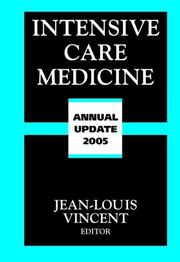 Cover of: Intensive Care Medicine by Jean-Louis Vincent, Jean-Louis Vincent