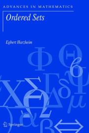 Ordered Sets (Advances in Mathematics) by Egbert Harzheim