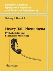 Cover of: Heavy-Tail Phenomena: Probabilistic and Statistical Modeling (Springer Series in Operations Research and Financial Engineering)