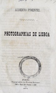 Cover of: Photographias de Lisboa