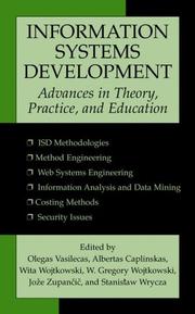Cover of: Information Systems Development: Advances in Theory, Practice, and Education