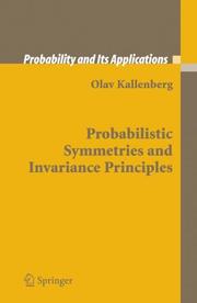 Cover of: Probabilistic Symmetries and Invariance Principles (Probability and its Applications) by Olav Kallenberg