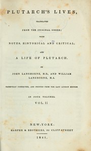 Cover of: Plutarch's lives by Plutarch
