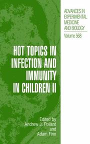 Cover of: Hot topics in infection and immunity in children.
