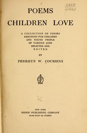 Cover of: Poems children love: a collection of poems arranged for children and young people of various ages