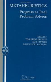 Cover of: Metaheuristics:: Progress as Real Problem Solvers (Operations Research/Computer Science Interfaces Series)