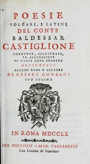 Cover of: Poesie volgari, e latine