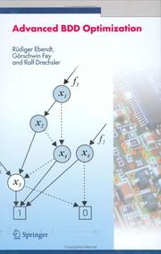 Cover of: Advanced BDD Optimization by Rüdiger Ebendt, Görschwin Fey, Rolf Drechsler