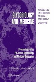 Glycobiology and Medicine by John S. Axford