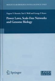 Cover of: Power Laws, Scale-Free Networks and Genome Biology (Molecular Biology Intelligence Unit)