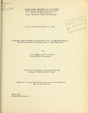Cover of: Pressure test readings as a maturity index for Elberta peaches: prelminary report of studies made in 1948 and 1949