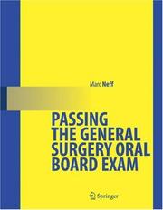 Cover of: Passing the General Surgery Oral Board Exam