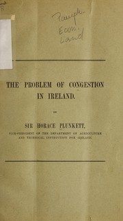 Cover of: The problem of congestion in Ireland.