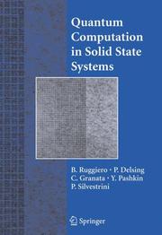 Quantum computing in solid state systems by Berardo Ruggiero