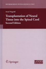 Cover of: Transplantation of neural tissue into the spinal cord