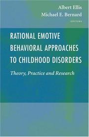 Cover of: Rational Emotive Behavioral Approaches to Childhood Disorders | 