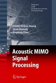 Cover of: Acoustic MIMO Signal Processing (Signals and Communication Technology)