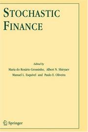 Cover of: Stochastic Finance