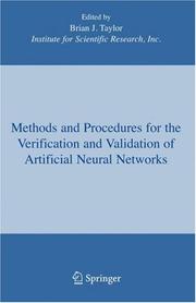 Cover of: Methods and Procedures for the Verification and Validation of Artificial Neural Networks