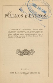 Cover of: Psalmos e hymnos by 