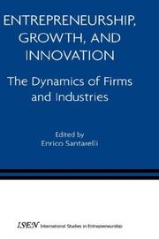 Cover of: Entrepreneurship, Growth, and Innovation by Enrico Santarelli