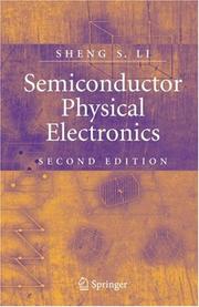 Cover of: Semiconductor Physical Electronics