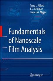 Cover of: Fundamentals of  Nanoscale Film Analysis