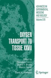 Cover of: Oxygen Transport to Tissue XXVII (Advances in Experimental Medicine and Biology)