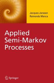 Cover of: Applied Semi-Markov Processes by Jacques Janssen, Raimondo Manca
