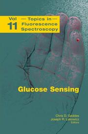 Cover of: Glucose Sensing (Topics in Fluorescence Spectroscopy)