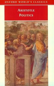 Cover of: Politics by Aristotle
