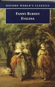 Cover of: Evelina, or, The history of a young lady's entrance into the world by Fanny Burney