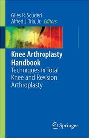 Cover of: Knee Arthroplasty Handbook by 