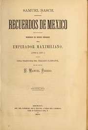 Cover of: Recuerdos de Mexico by Samuel Basch