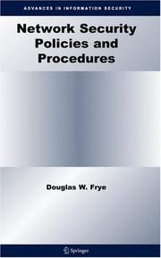 Cover of Network Security Policies and Procedures (Advances in Information Security)