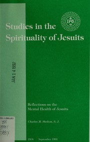 Cover of: Reflections on the mental health of Jesuits by Charles M. Shelton