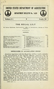 Cover of: The regal lily by David Griffiths