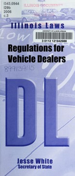 Cover of: Regulations for vehicle dealers by Illinois. Office of Secretary of State
