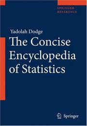 Cover of: The Concise Encyclopedia of Statistics