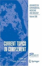Current Topics in Complement by John D. Lambris