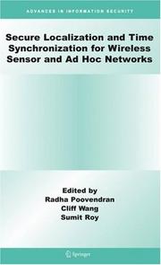 Cover of: Secure Localization and Time Synchronization for Wireless Sensor and Ad Hoc Networks (Advances in Information Security)