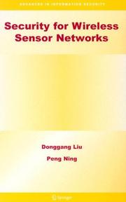 Cover of: Security for Wireless Sensor Networks (Advances in Information Security)