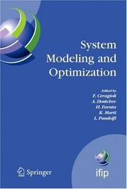 Cover of: System Modeling and Optimization | 