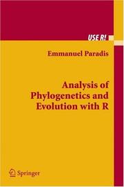Cover of: Analysis of Phylogenetics and Evolution with R (Use R) by Emmanuel Paradis