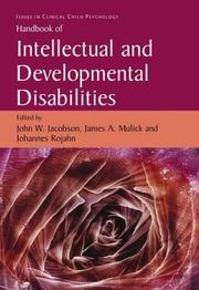 Cover of: Handbook of Intellectual and Developmental Disabilities (Issues in Clinical Child Psychology)