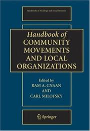Cover of: Handbook of Community Movements and Local Organizations (Handbooks of Sociology and Social Research)